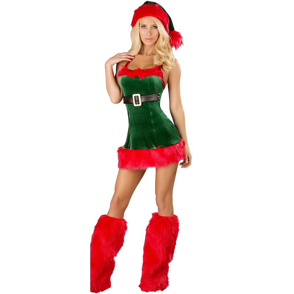 Xmas Santa Envy Christmas Costume Set.