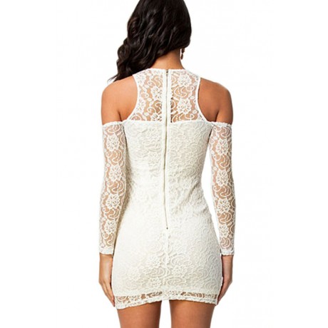 Angelic White Lace Mini Dress