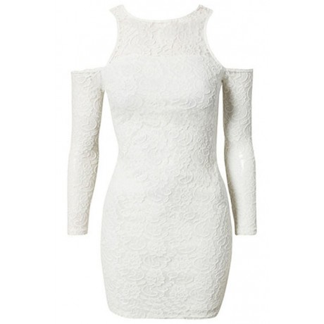 Angelic White Lace Mini Dress