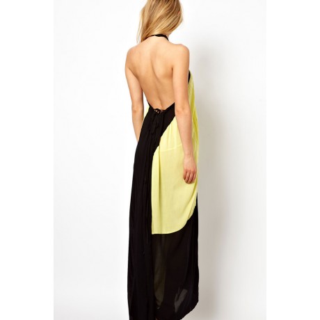 Leisure Color Blocked Maxi Dress