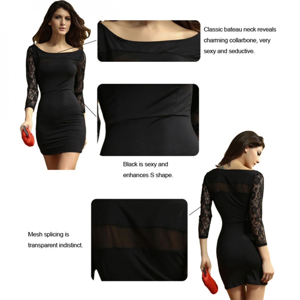 Parley Ponte Fitted Midi Dress Black