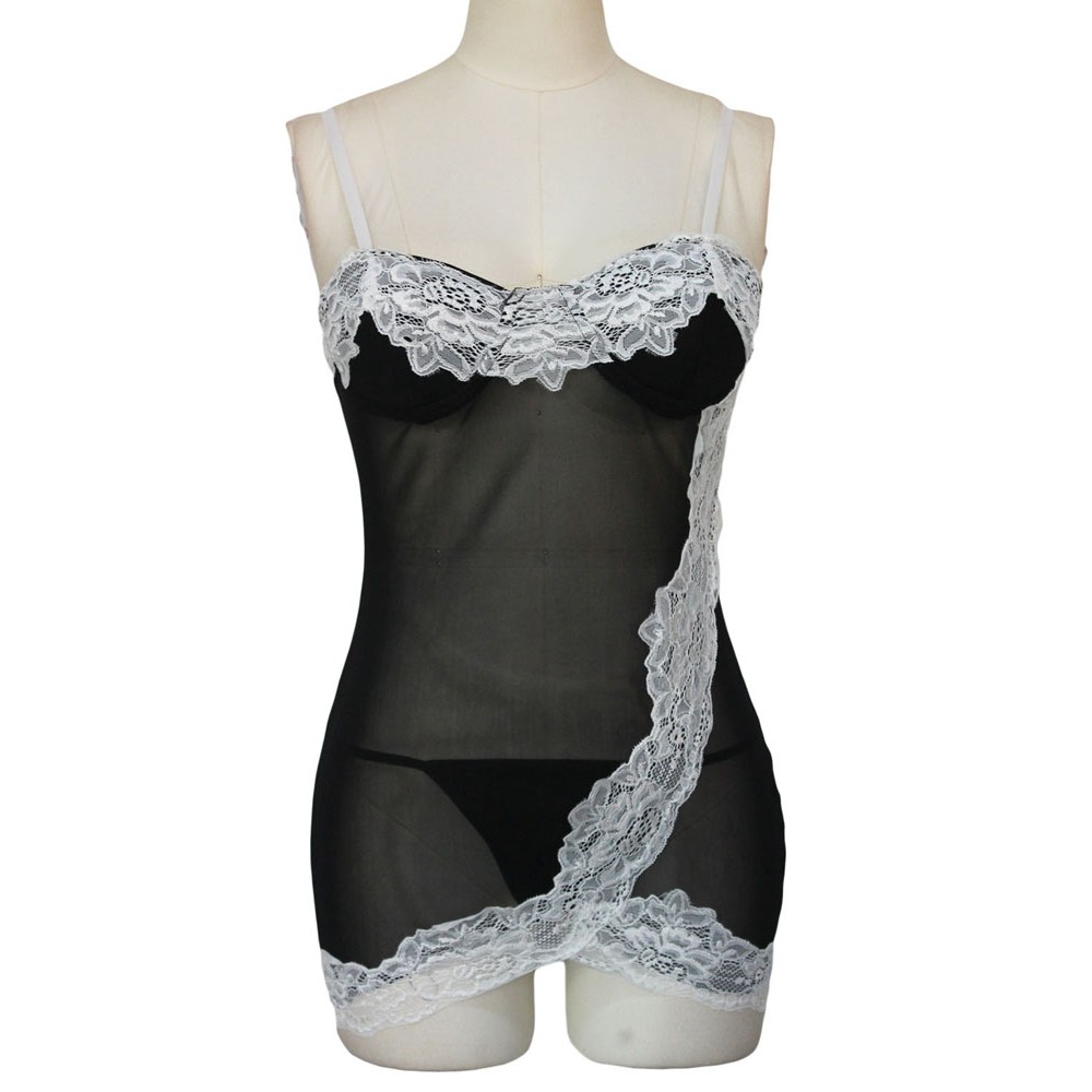 Floral Lace Black Valentine Bustier