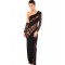 One Armed Diva Evening Dress Black