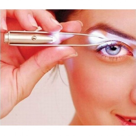 LED Eyelash Eyebrow Removal Tweezer