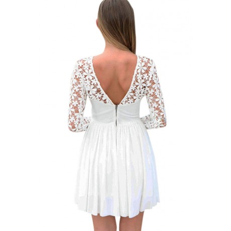 White Princess Mini Dress