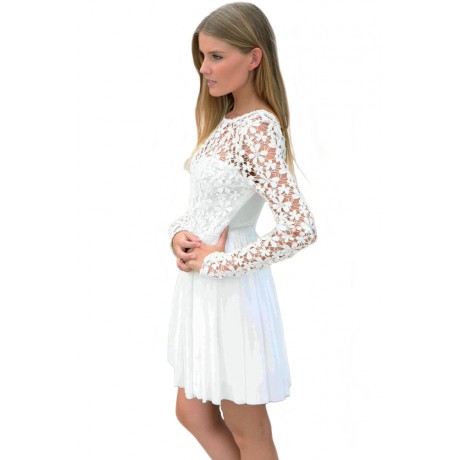 White Princess Mini Dress