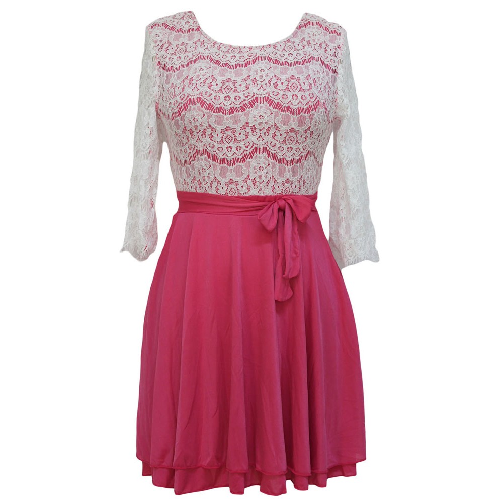 Lace Double Layed Skirt Dress