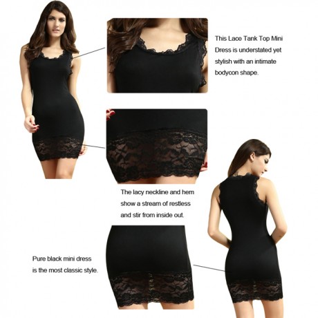 black tank top bodycon dress