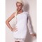 Fashion One Sleeve Mini Dress White