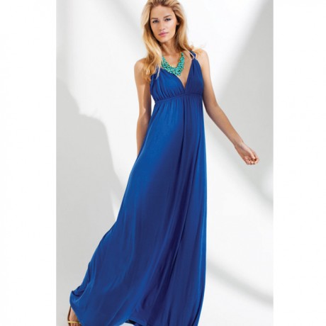 Sleeveless Maxi Dress Blue