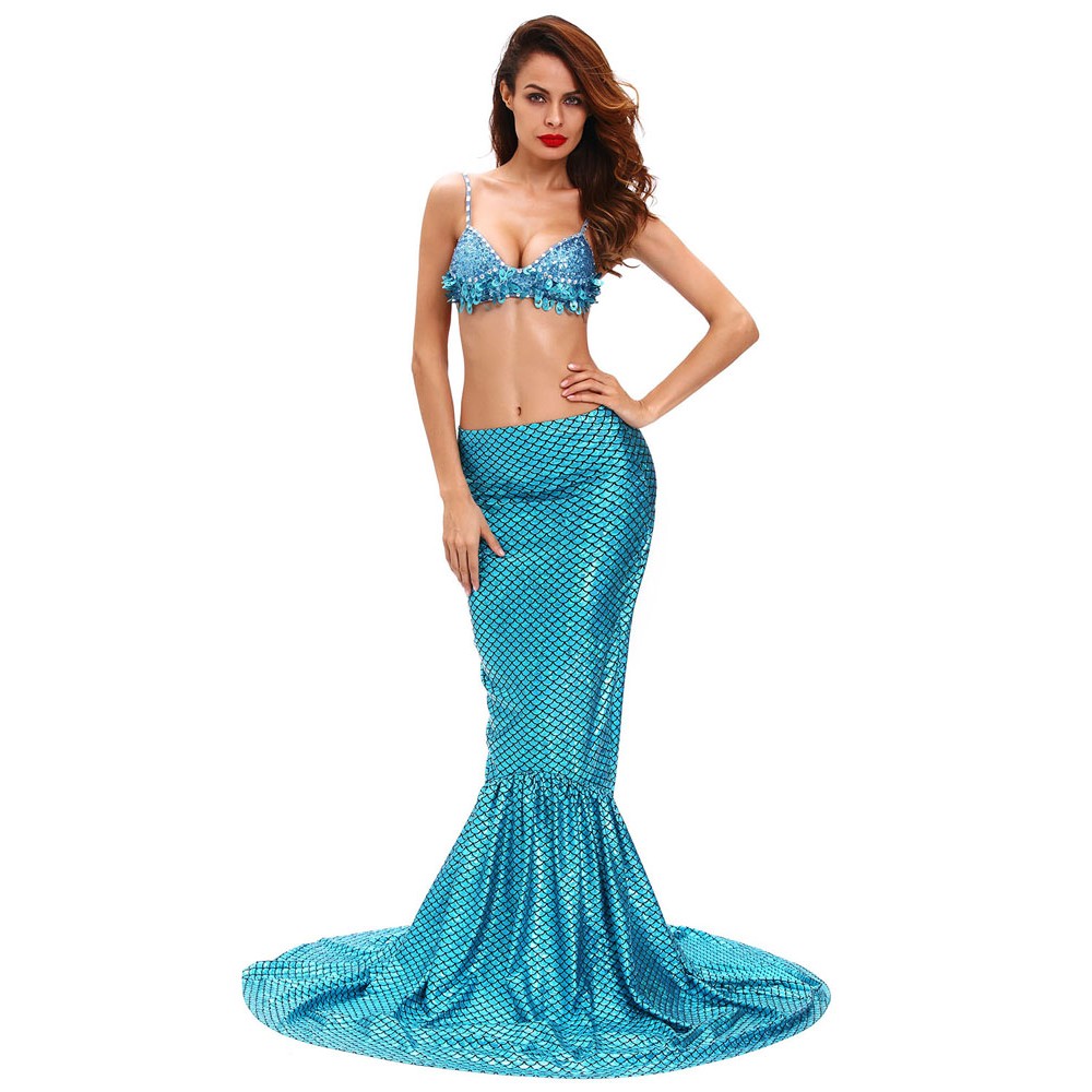 Blue Sea Gem Mermaid Costume