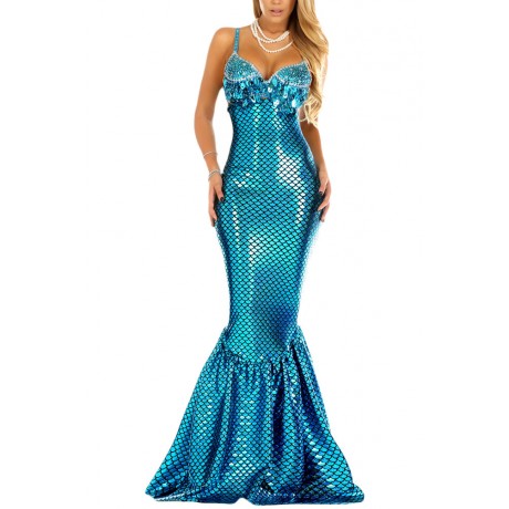 Blue Sea Gem Mermaid Costume
