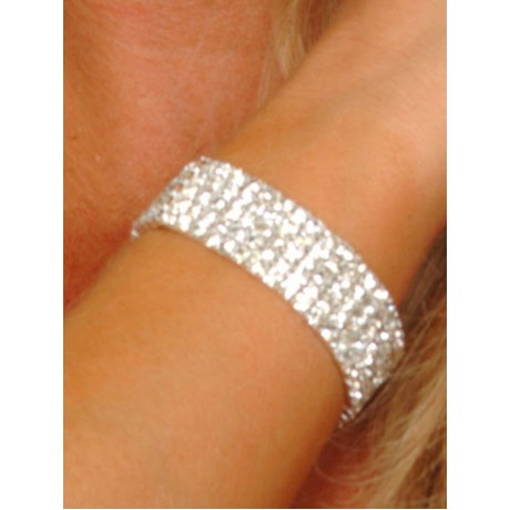 5 Row Stretchy Rhinestone Bracelet