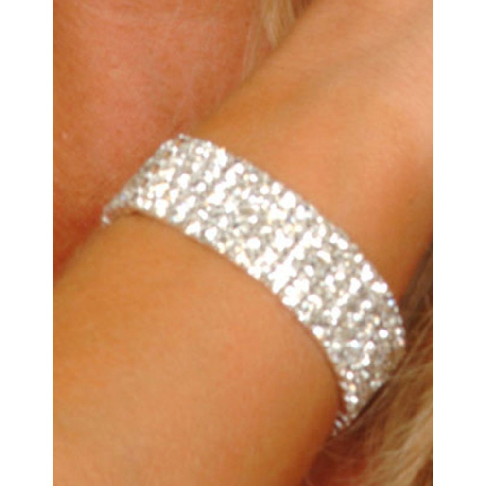 5 Row Stretchy Rhinestone Bracelet