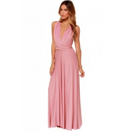 Mauve Cocktail Jersey Pink Maxi