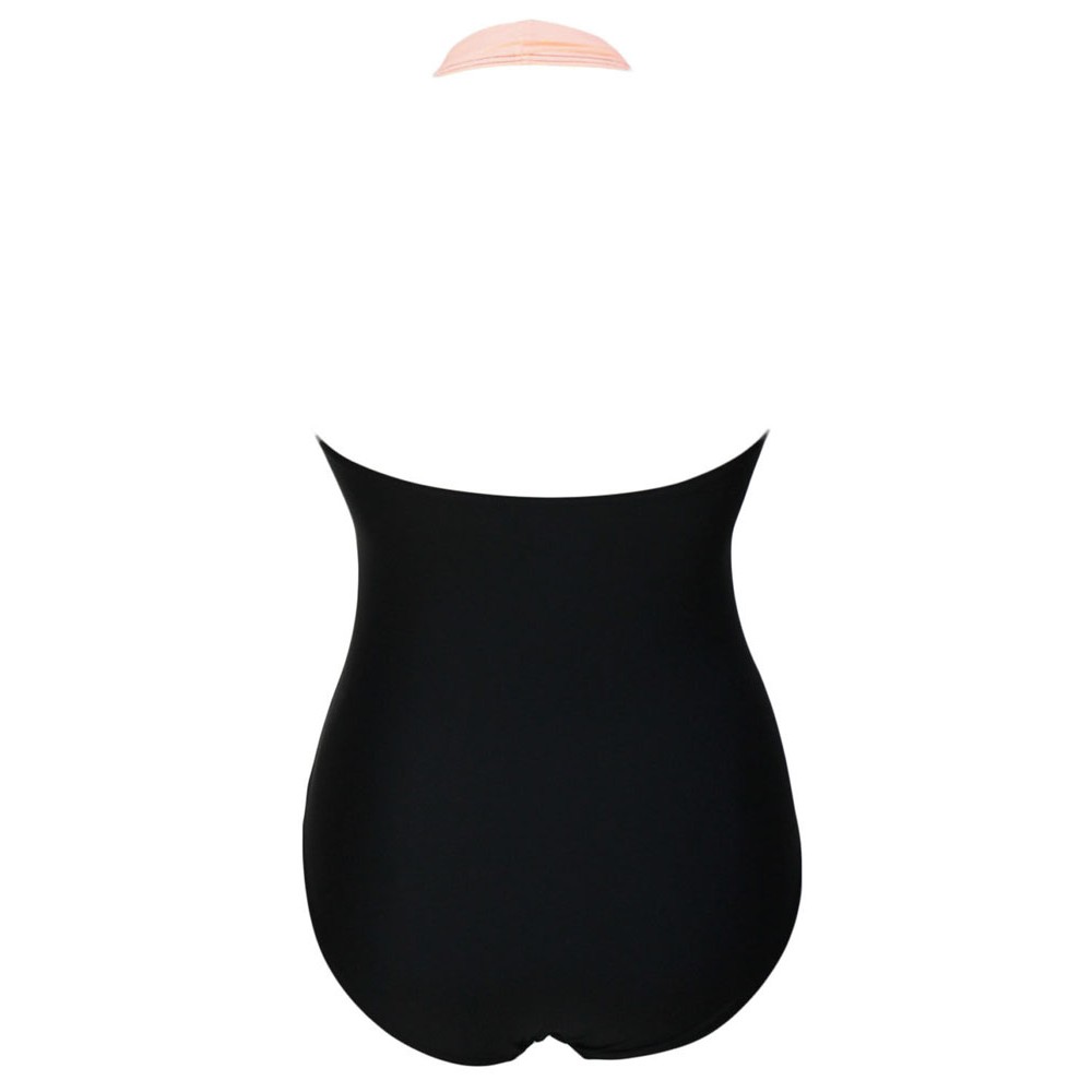 Halter One Piece Swimwear Black