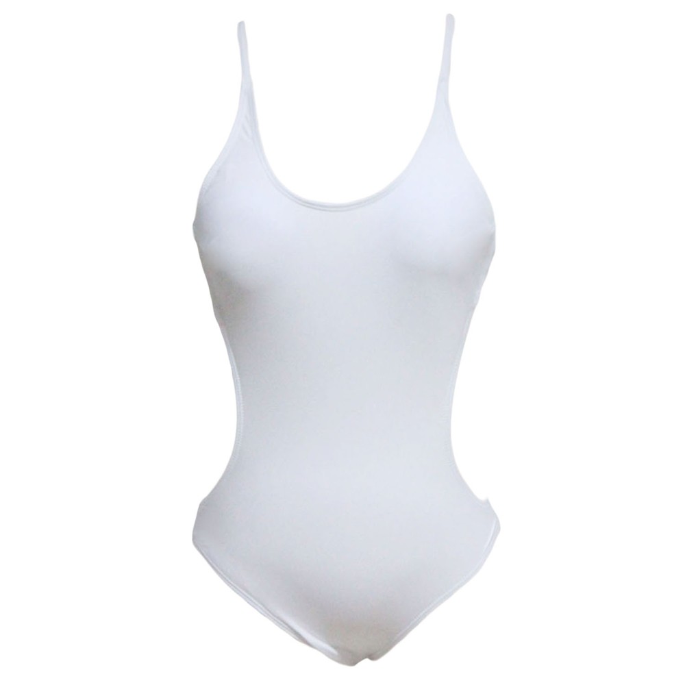 White Strings One Piece Swimwear