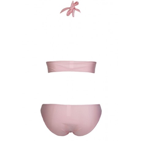 Pink Cross Hollow-out Bikini