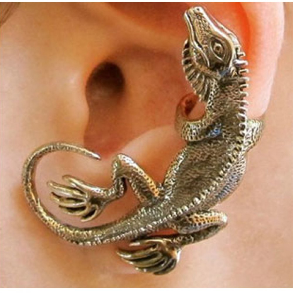 Vintage Lizard Fashion Earring