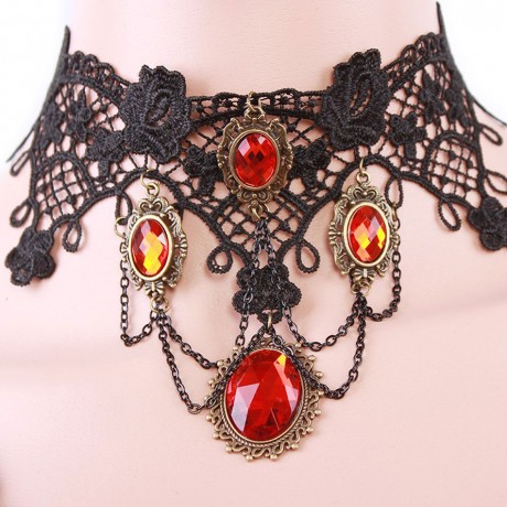 Tassel Vintage Punk Lace Necklace