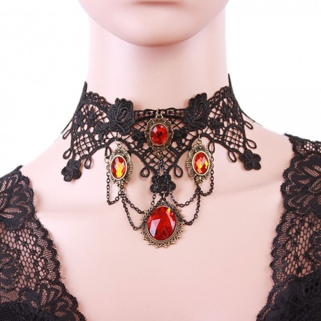 Tassel Vintage Punk Lace Necklace