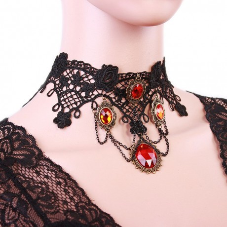 Tassel Vintage Punk Lace Necklace