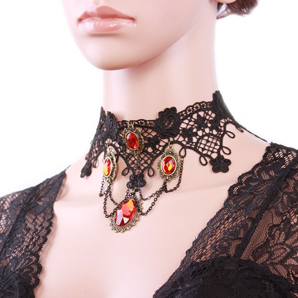 Tassel Vintage Punk Lace Necklace