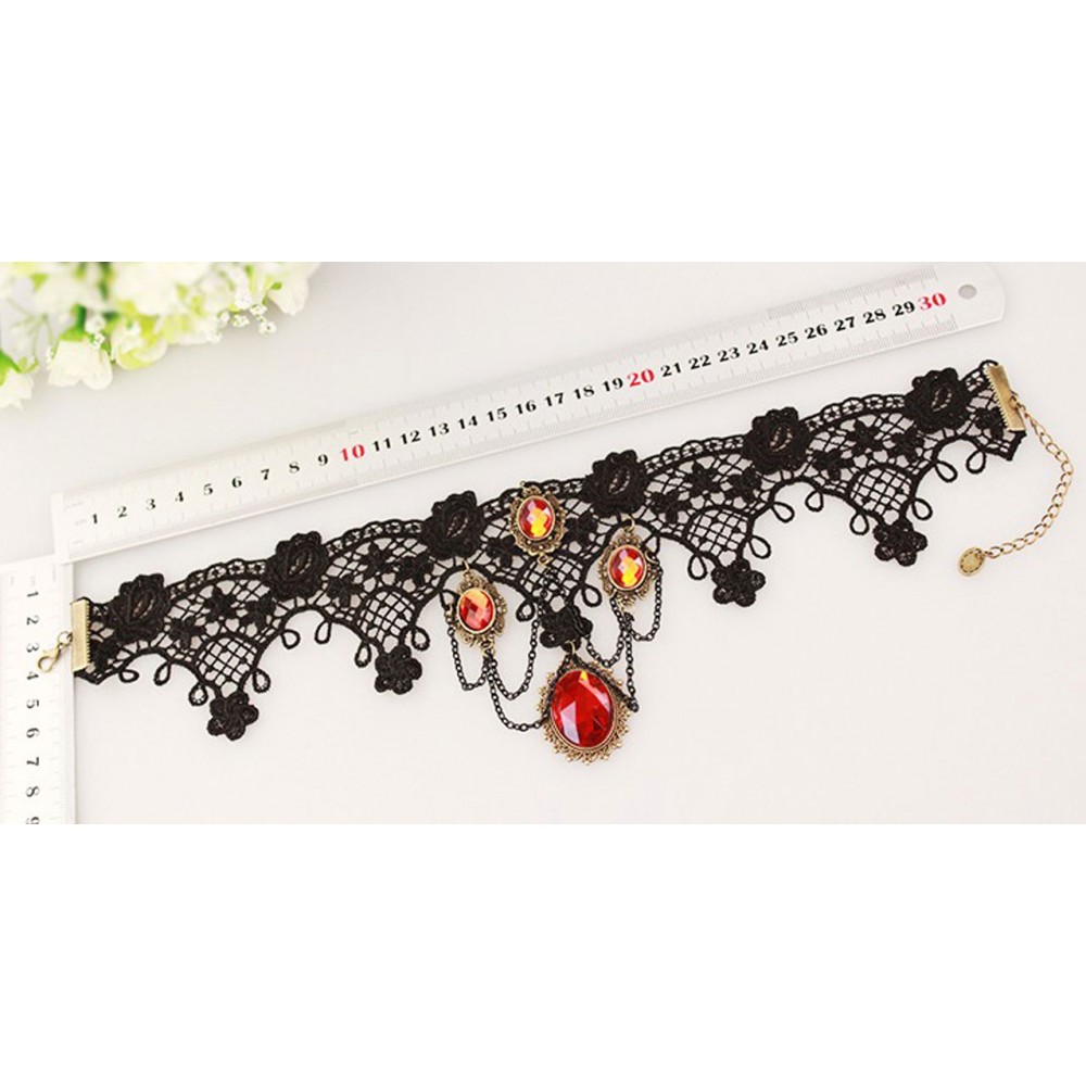 Tassel Vintage Punk Lace Necklace