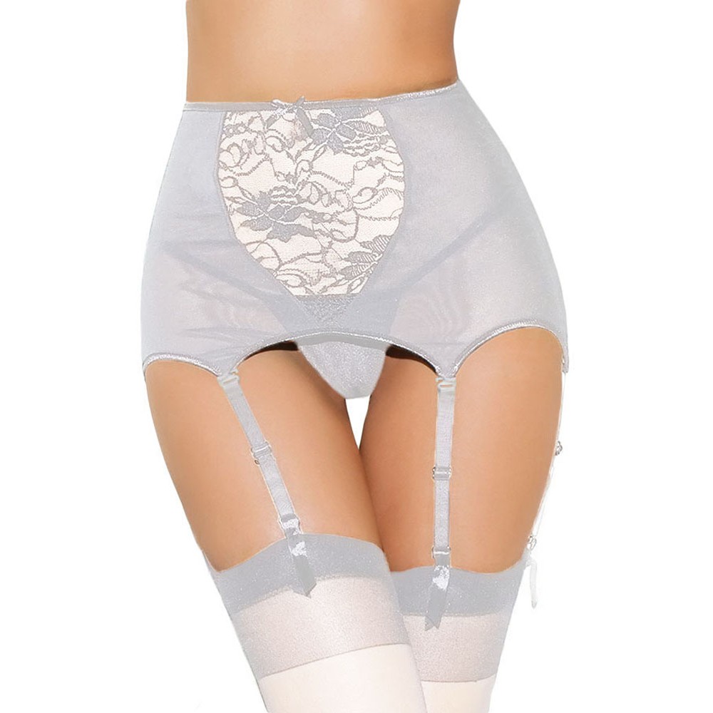 Lace Hollow Out White Garter Belt